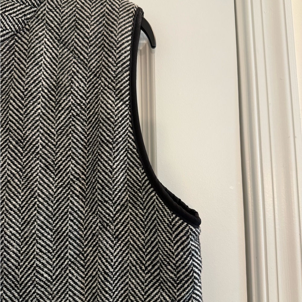 Herringbone Quilted Vest Zip Front Women’s Size XL - Picture 5 of 10